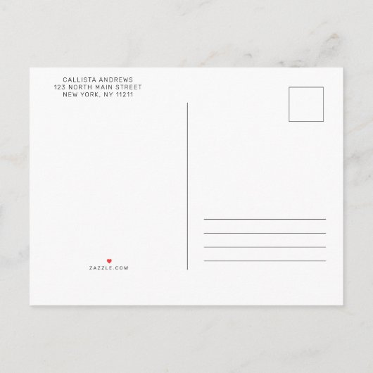 Simple Moderne Photo Collage Afstuderen Aankondigingskaart (Achterkant)