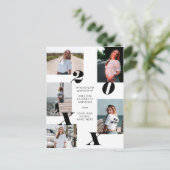 Simple Moderne Photo Collage Afstuderen Aankondigingskaart (Staand voorkant)