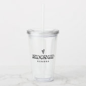 Simple Moderne Typography Bridesmaid Gift Acryl Drinkbeker (Voorkant)