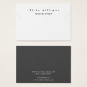 Simple Moderne White Ketting Bracelet Display Kaar Visitekaartje (Voorkant /achterkant)