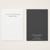 Simple Moderne White Ketting Bracelet Display Kaar Visitekaartje (Voorkant /achterkant)