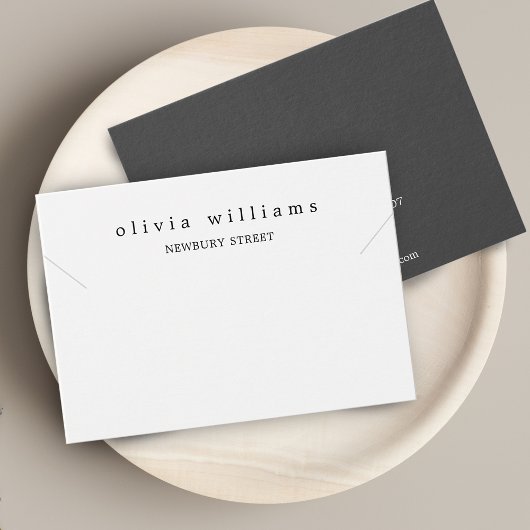 Simple Moderne White Ketting Bracelet Display Kaar Visitekaartje