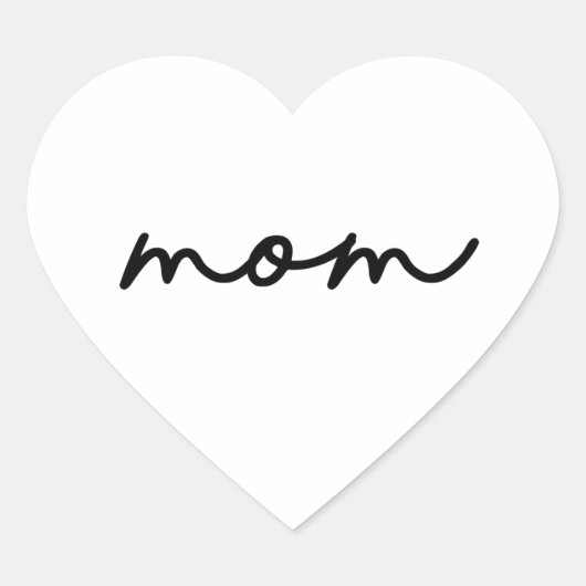 Simple Mom Love Sticker | Mother's Day (Voorkant)