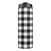 Simple Monochrome Buffalo Plaid Pattern Thermosbeker (Voorkant)