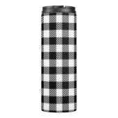 Simple Monochrome Buffalo Plaid Pattern Thermosbeker (Achterkant)