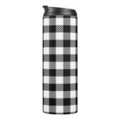 Simple Monochrome Buffalo Plaid Pattern Thermosbeker (Geroteerd rechts)