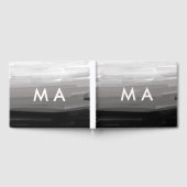 Simple monogram add your name letter man minimal t gastenboek (Volledig)