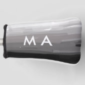 Simple monogram add your name letter man minimal t golfheadcover (Voorkant)