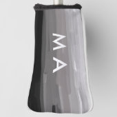 Simple monogram add your name letter man minimal t golfheadcover (Draai 90)