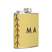 Simple monogram add your name letter man minimal t heupfles (Rechts)