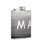 Simple monogram add your name letter man minimal t heupfles (Rechts)