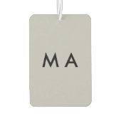 Simple monogram add your name letter man minimal t luchtverfrisser (Achterkant)