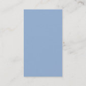 Simple Monogram Designer Visitekaartje (lila) (Achterkant)