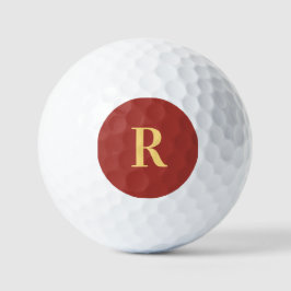 Simple Monogram Modern Golfballen