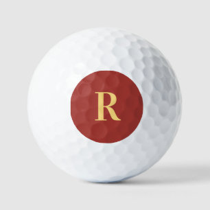 Simple Monogram Modern Golfballen
