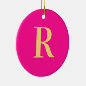 Simple Monogram Modern Keramisch Ornament (Rechts)