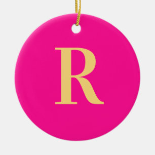 Simple Monogram Modern Keramisch Ornament