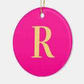 Simple Monogram Modern Keramisch Ornament (Links)