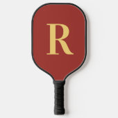 Simple Monogram Modern Pickleball Paddle (Voorkant)