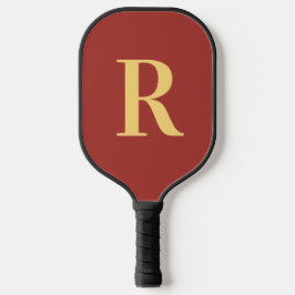 Simple Monogram Modern Pickleball Paddle