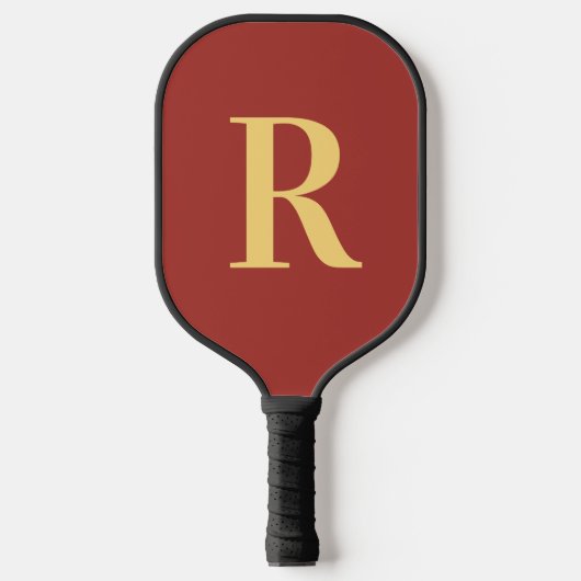 Simple Monogram Modern Pickleball Paddle (Voorkant)