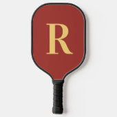 Simple Monogram Modern Pickleball Paddle (Achterkant)