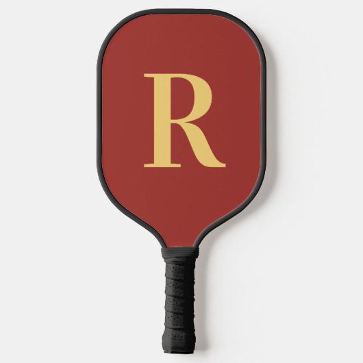 Simple Monogram Modern Pickleball Paddle (Achterkant)