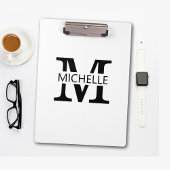 Simple Monogram Name with Initial Klembord