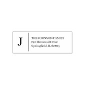 Simple Monogram Personalized Self-inking Stamp Zelfinktende Stempel (Design)