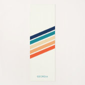 Simple Monogram Retro  Yogamat (Voorkant)