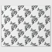 Simple Motorcross Bike en Rider Cadeaupapier (Vlak)