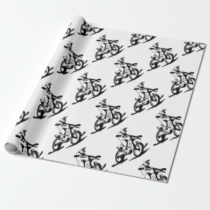 Simple Motorcross Bike en Rider Cadeaupapier