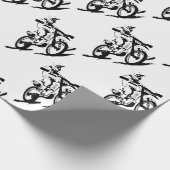 Simple Motorcross Bike en Rider Cadeaupapier (Hoek)