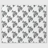 Simple Motorcross Bike en Rider Cadeaupapier (Vlak)