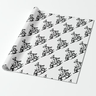 Simple Motorcross Bike en Rider Cadeaupapier