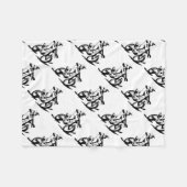 Simple Motorcross Bike en Rider Fleece Deken (Voorkant (Horizontaal))