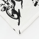 Simple Motorcross Bike en Rider Fleece Deken (Hoek)