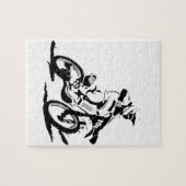 Simple Motorcross Bike en Rider Legpuzzel (Horizontaal)