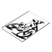 Simple Motorcross Bike en Rider Notitieboek (Linkerzijde)