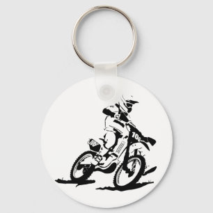 Simple Motorcross Bike en Rider Sleutelhanger