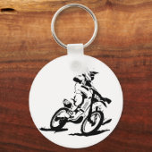 Simple Motorcross Bike en Rider Sleutelhanger (Voorkant)