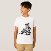 Simple Motorcross Bike en Rider T-shirt (Voorkant volledig)