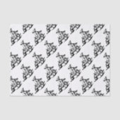 Simple Motorcross Bike en Rider Tissuepapier (Voorkant)