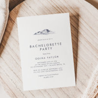 Simple Mountain Bachelorette