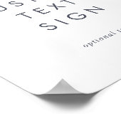 Simple Mountain Cards & Gifts aangepast tekst bord Poster (Hoek)