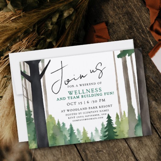 Simple Mountain Forest Team Building Relax Paint Kaart