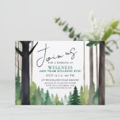 Simple Mountain Forest Team Building Relax Paint Kaart (Staand voorkant)