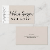 Simple Nail Artist Beloon Loyaliteit Visitekaartje (Voorkant / Achterkant)