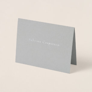 Simple Name Business Stationery Folie Kaarten
