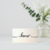Simple Name Calligraphy Font Networking card Visitekaartje (Staand voorkant)